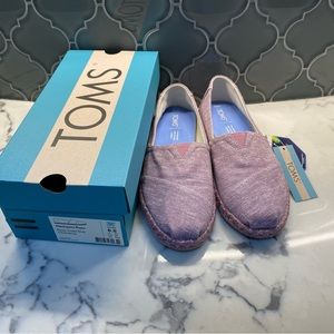 TOM’s Alpargata Rope Espadrille - Rose Violet Chambray
